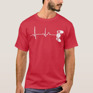 Gamer Heartbeat för present till videospelare T Shirt