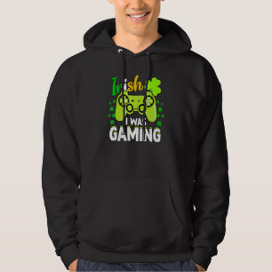 Gamer Irish Games Funny Saint patrick Day Gamer Bo Hoodie