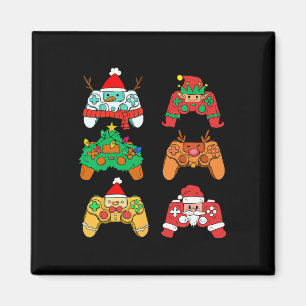 Gamer Julafton i Gamer-spelkontrollanter i jultomt Magnet