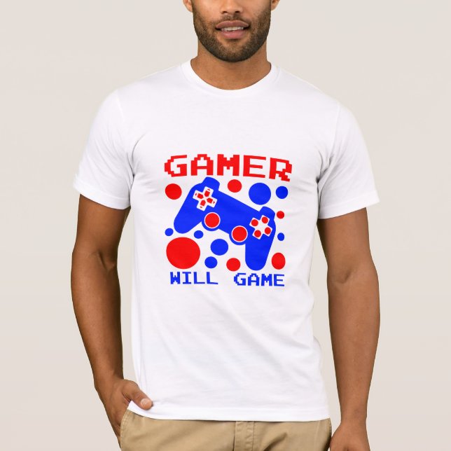 GAMER KOMMER ATT GAME T SHIRT (Framsida)
