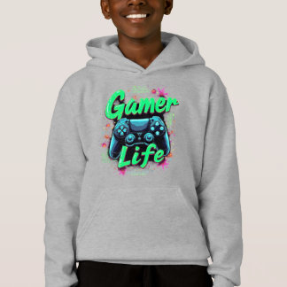 "Gamer Life T-Shirt - Coola, Retro och Trendig-spe