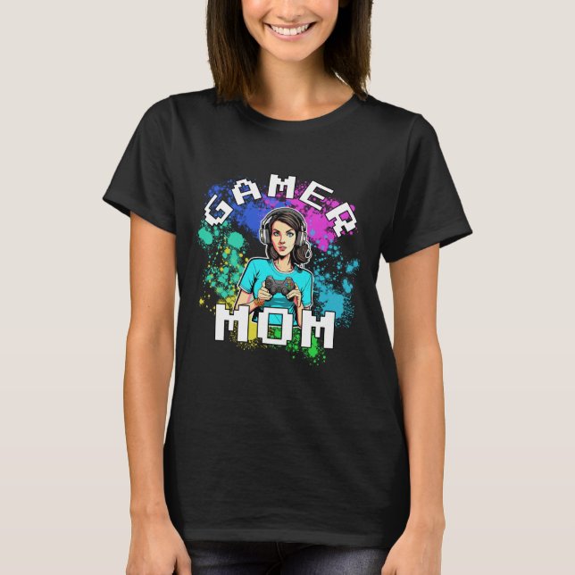 Gamer Mamma T-Shirt (Framsida)