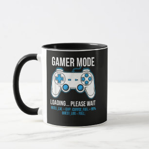 Gamer Mode Laddar Kaffe Bränsle Spel Estetik Mugg