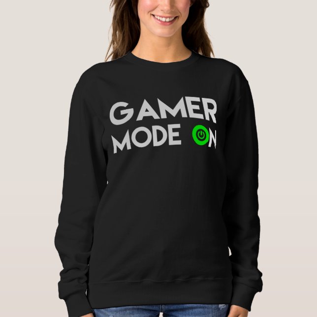 Gamer Mode on Clothes heartbeat play video Games c T Shirt (Framsida)