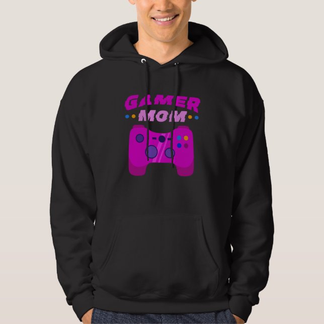Gamer Mom Apparel Womens Video Game 1 Hoodie (Framsida)