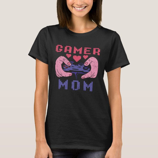 Gamer Mom Apparel Womens Video Game T Shirt (Framsida)