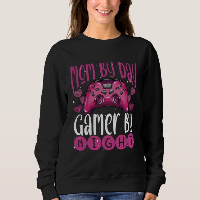 Gamer Mom Motherhood Joystick Controller Video Gam T Shirt (Framsida)