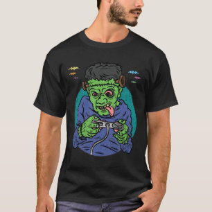 Gamer Monster Halloween-kostym Gaming Video-spel T Shirt