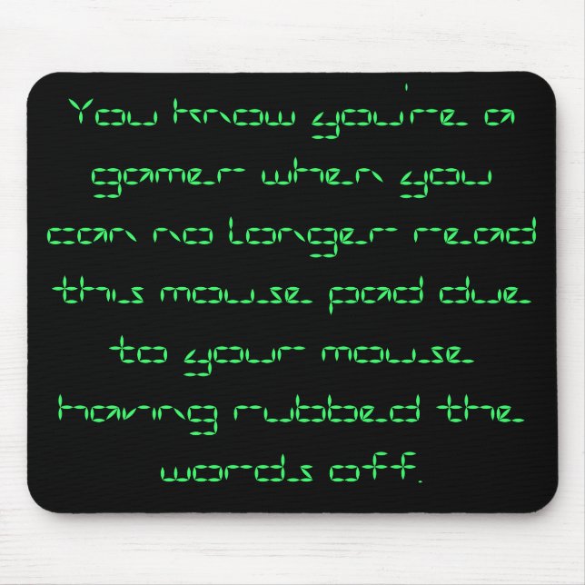 Gamer Mousepad Musmatta (Framsidan)