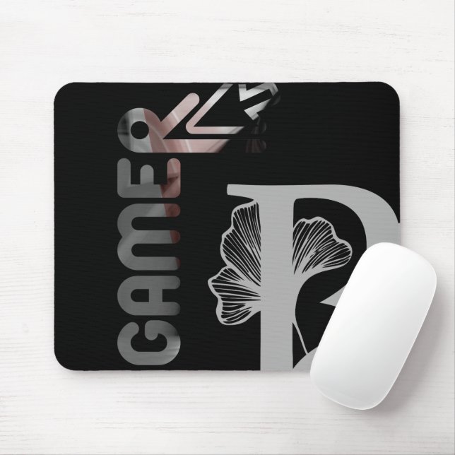 GAMER Mousepad Trend Abstrakt Art Black Power Musmatta (Med mus)