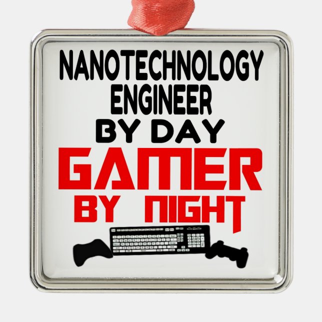 Gamer Nanotechnology Ingenjör Julgransprydnad Metall (Framsidan)