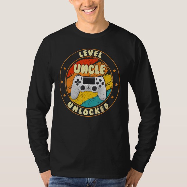 Gamer New farbror Pappa Mamma Baby, annons Pregnan T Shirt (Framsida)