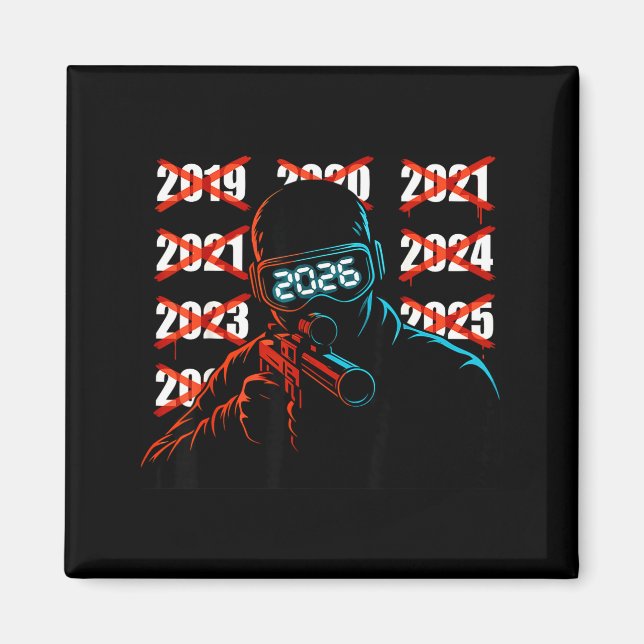 Gamer New Year's Eve 2026 Will Be My Year Gaming M Magnet (Framsidan)