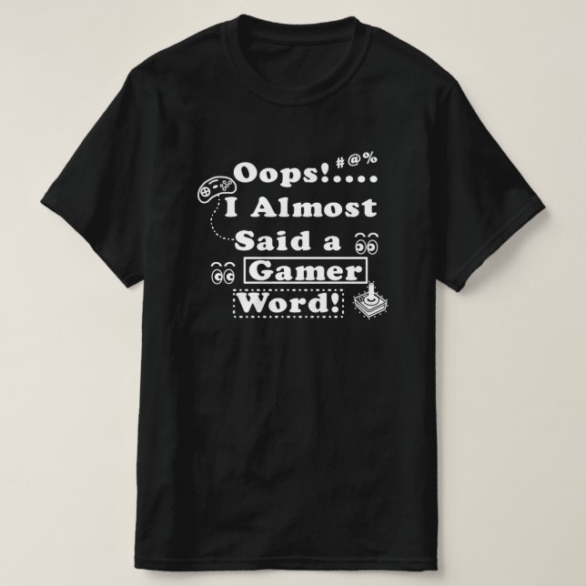 Gamer Ord T Shirt (Design framsida)