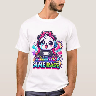 Gamer Panda Rage - Lustigt spelande - Moment T Shirt