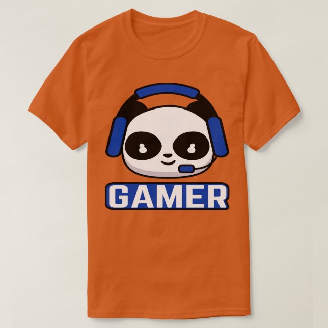 Gamer Panda T Shirt (Design framsida)
