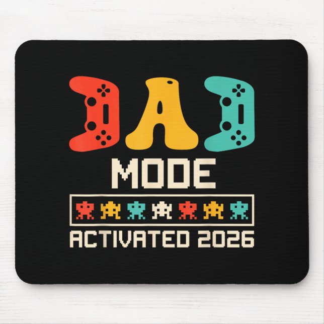 Gamer Pappa Mode aktiverad 2026 Funny Future Far Musmatta (Framsidan)