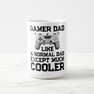 Gamer Pappa Mycket Cool Retro Citat Kaffemugg