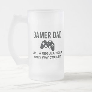 Gamer Pappa som en vanlig Pappa-färgare Frostat Ölglas