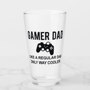 Gamer Pappa som en vanlig Pappa-färgare Glaskopp