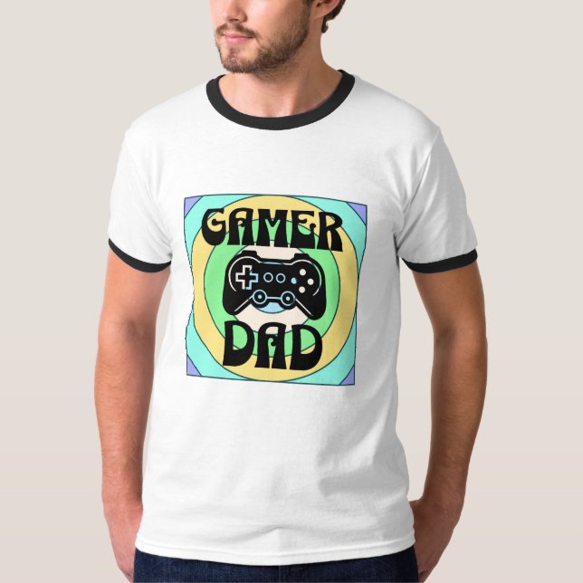 Gamer Pappa T Shirt (Framsida)