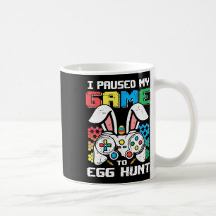 Gamer Påsk Day Småbarn Boy jag pausade mitt spel t Kaffemugg