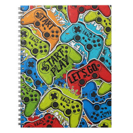 Gamer Pattern Anteckningsbok