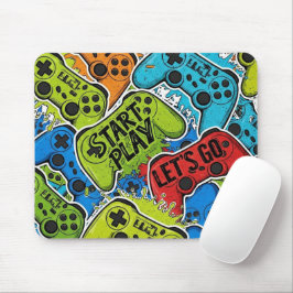 Gamer Pattern Mousepad Musmatta