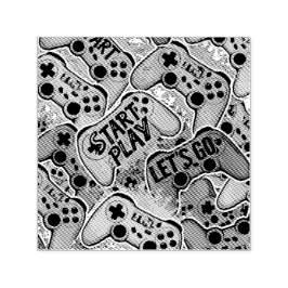 Gamer Pattern Self Inking Rubber Stamp Självfärgande Stämpel