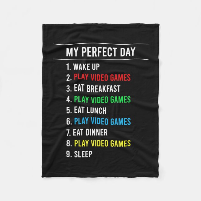 Gamer Perfect Day Fleecefilt (Framsidan)