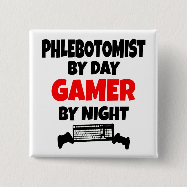 Gamer Phlebotomist Knapp (Framsida)