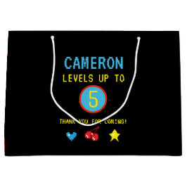 Gamer Pixel Arcade-nivåer upp till 5-födelsedagsfa