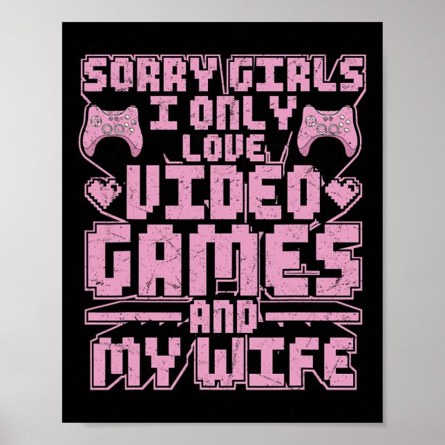 Gamer Priorities – Video Games And Wife  Poster (Framsidan)