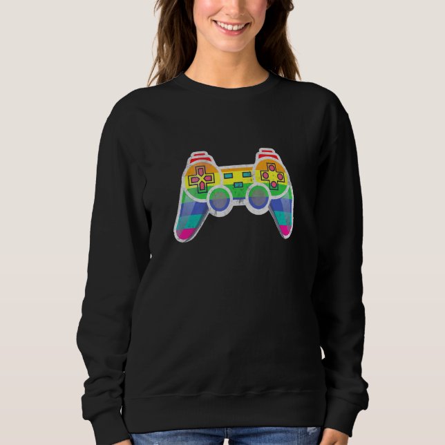Gamer Rainbow Lgbt Gay pride Month T Shirt (Framsida)