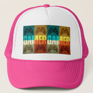 GAMER RETRO SPELKONTROLL TRUCKERHAT KEPS