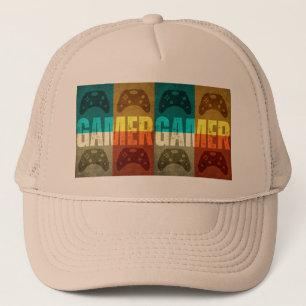 GAMER RETRO SPELKONTROLL TRUCKERHAT KEPS