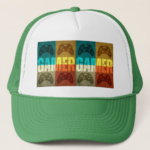 GAMER RETRO SPELKONTROLL TRUCKERHAT KEPS