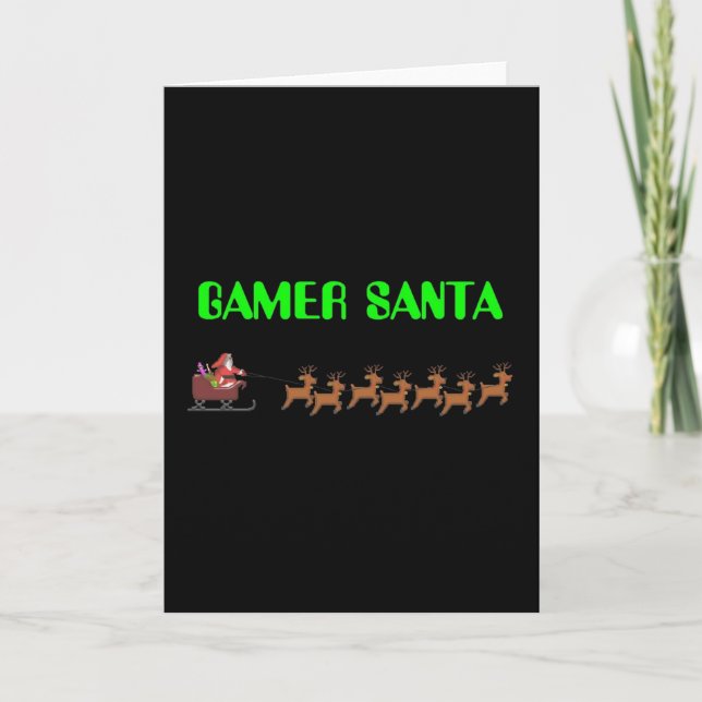 Gamer Santa Helgkort (Framsida)