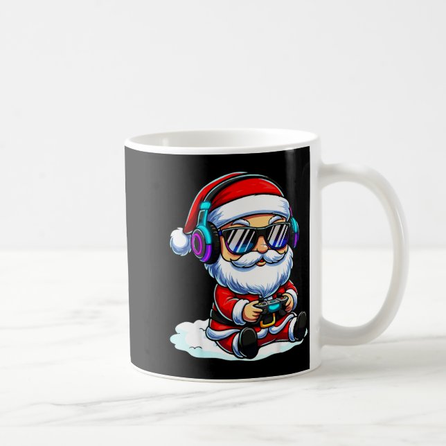 Gamer Santa Video Game Christmas Gaming  Kaffemugg (Höger)