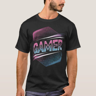 Gamer Shirt mit Neon Stil T