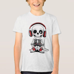 Gamer Skeleton - Funny Halloween-spel T Shirt