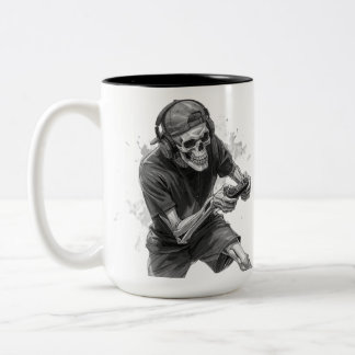 Gamer Skeleton Två-Tonad Mugg