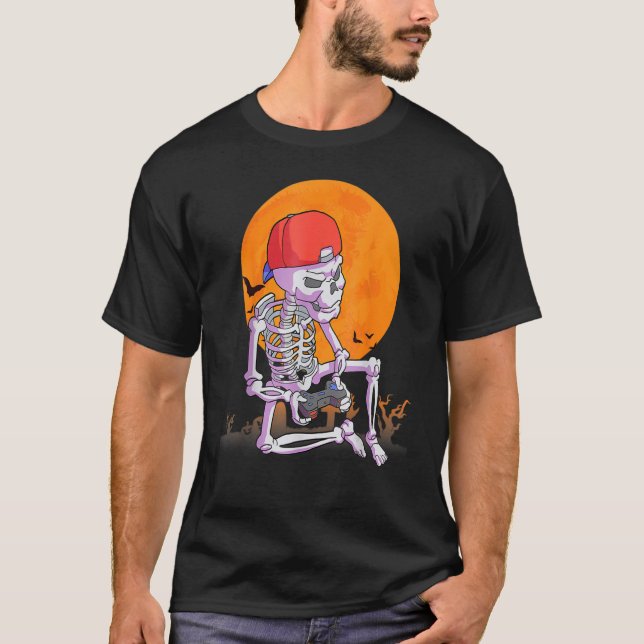 Gamer Skull T Shirt (Framsida)