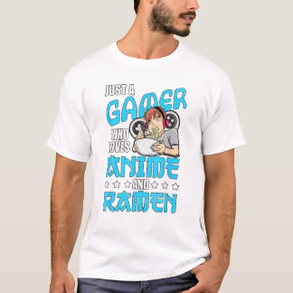 Gamer som Kärlek Anime och Ramen T Shirt
