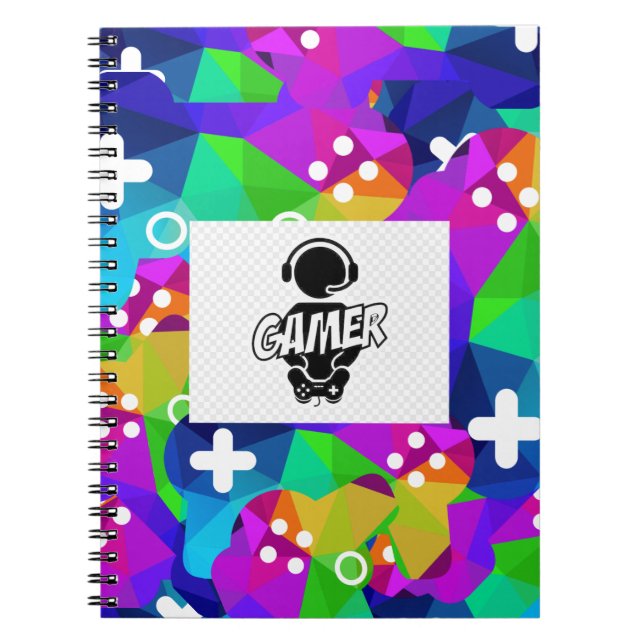"GAMER" SPIRAL BOUND NOTEBOOK ANTECKNINGSBOK (Framsidan)