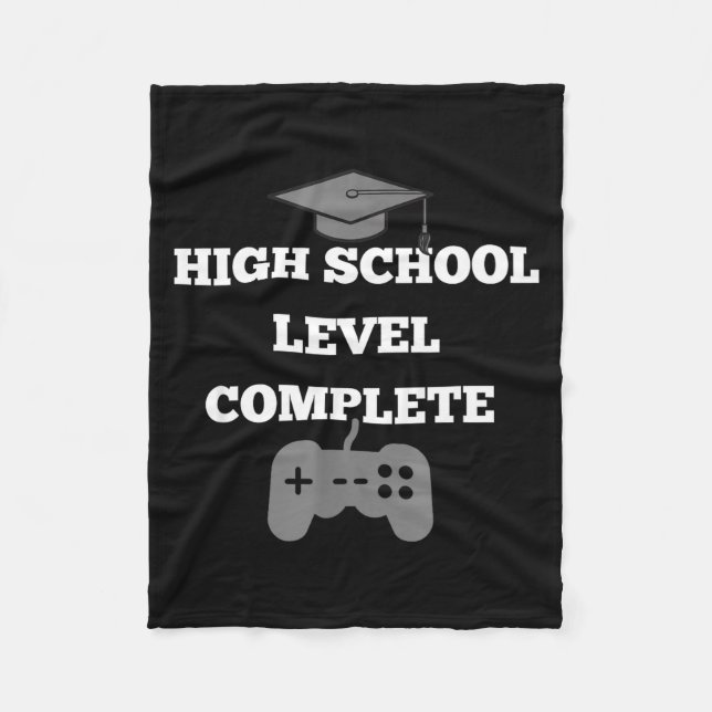 Gamer studentexamen tröja present videospel fleecefilt (Framsidan)