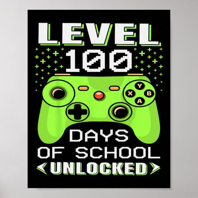 Gamer Suden 100 dagars lärare 100 dagar i skolan Poster (Framsidan)