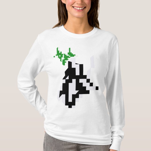 Gamer Sweater Athleisure Minimalist Pixel art T Shirt (Framsida)