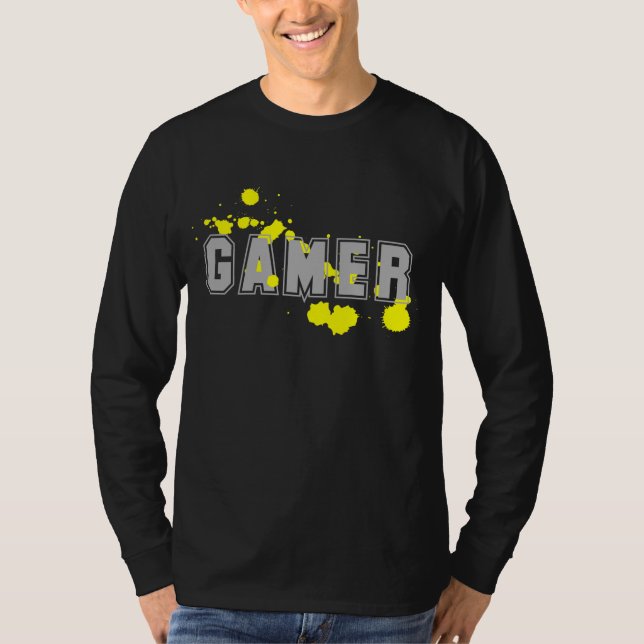gamer t-shirts yellow (Framsida)