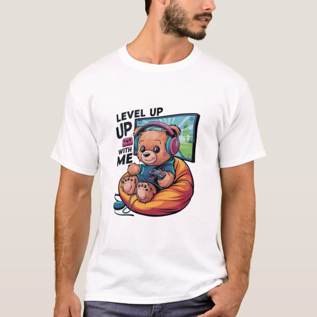 Gamer Teddy T Shirt (Framsida)